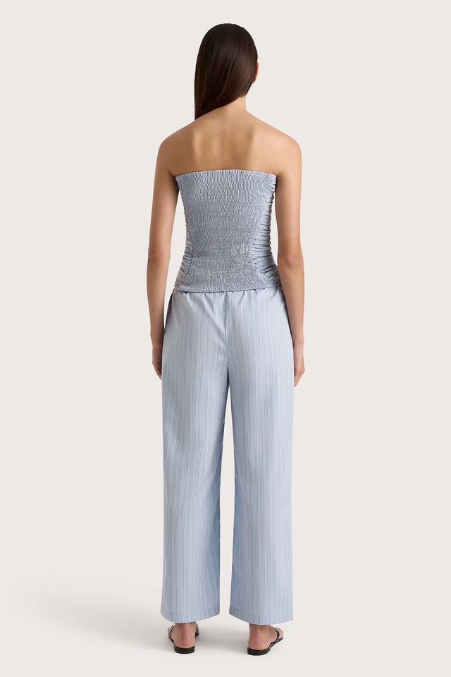 Freja Pant Blue Pinstripe