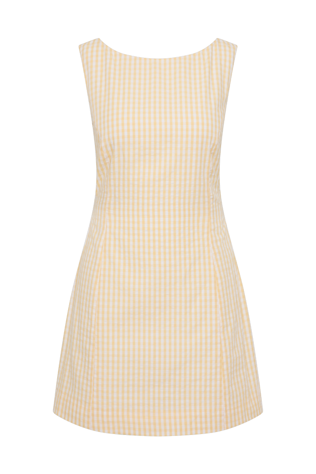 Sofia Mini Dress Butter Textured Gingham Sofia Mini Dress Butter Textured Gingham