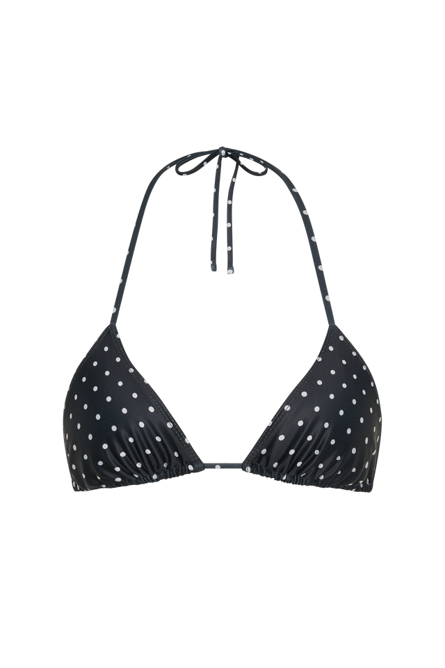 Sete Bikini Top Lola Polka Dot Black Cream