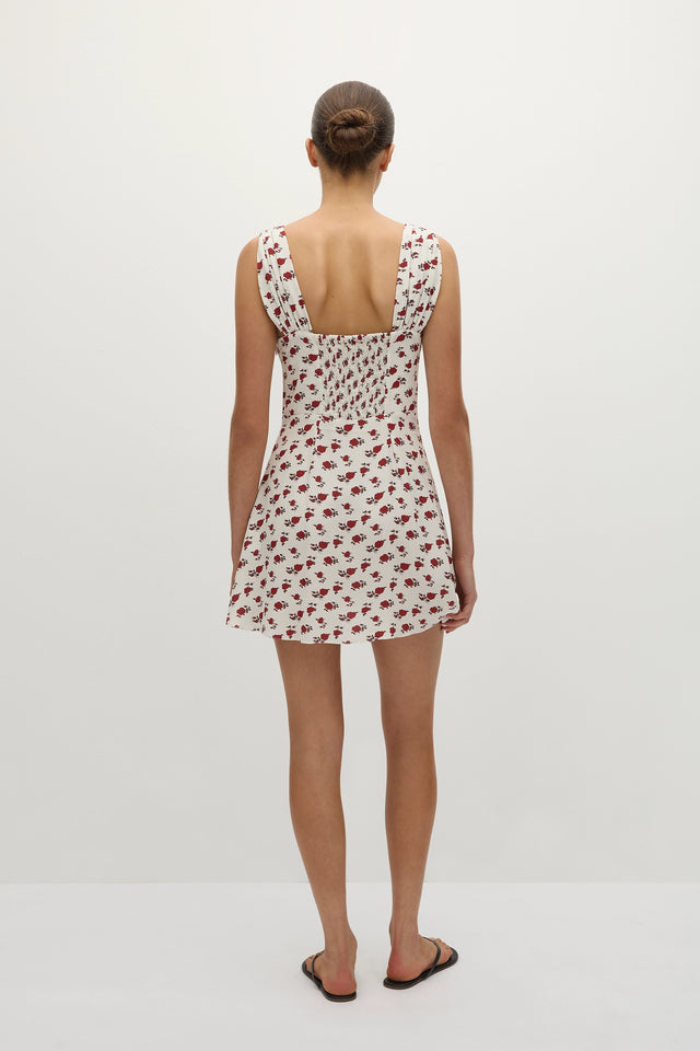 Mela Mini Dress Hazy Rose Deep Red