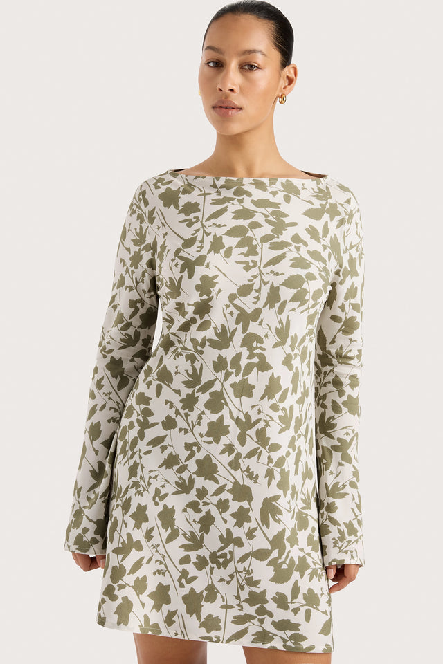 sage mini dress faithfull Lilou Mini Dress Poplar Sage