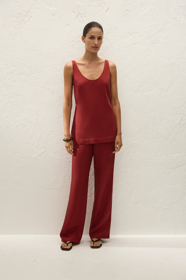 Varina Pant Porto Red