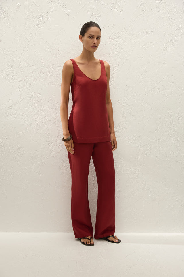 Varina Pant Porto Red
