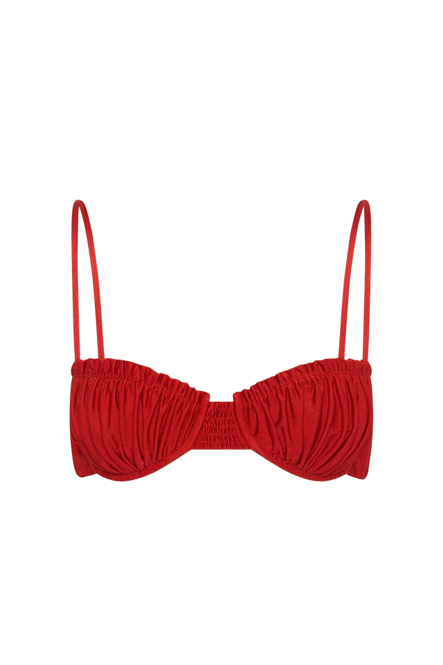 Esterel Bikini Top Scarlet