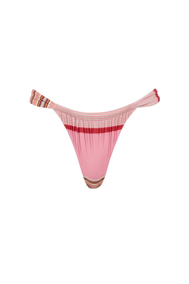 Andez Bikini Bottom Barragan Stripe Dusty Mauve