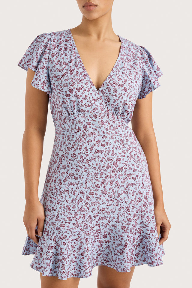 Faithfull the brand daphne floral mini dress online
