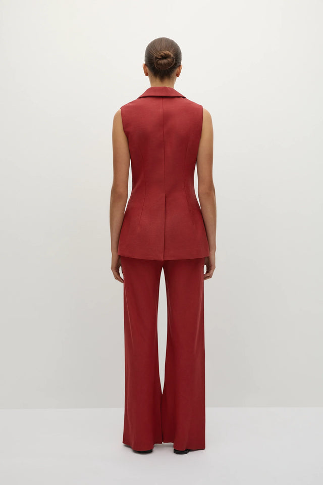 Florine Pant Deep Red - Final Sale