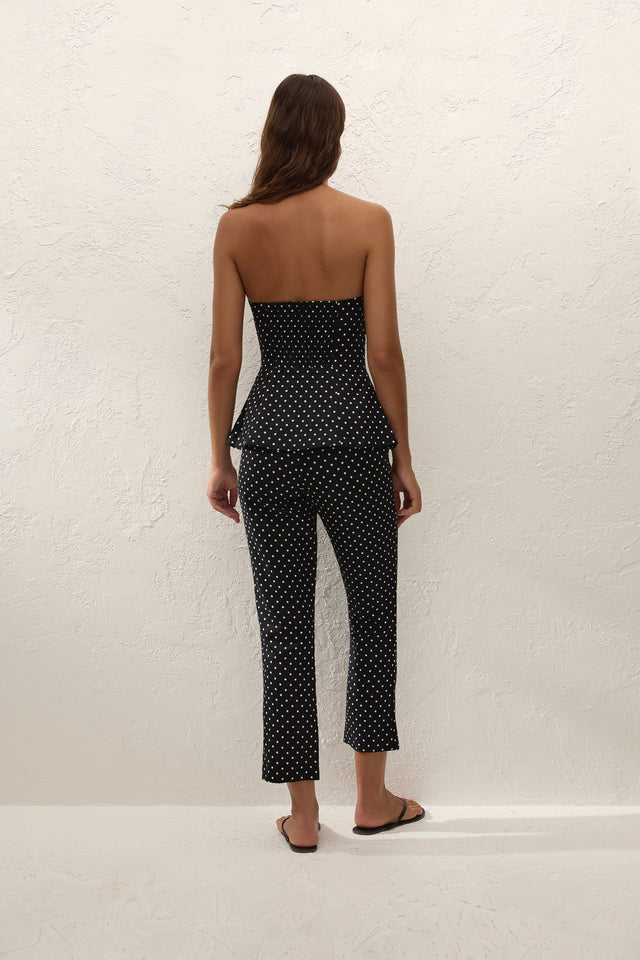FAITHFULL Iria Capri Pant in Black