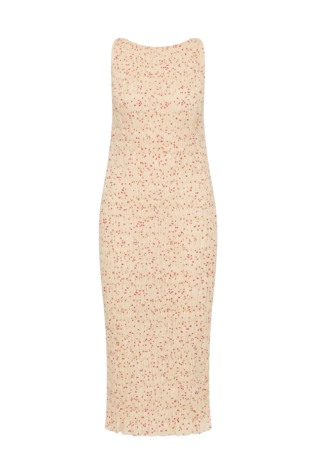 Sorella Midi Dress Linnea Dot Panna - Faithfull the Brand INT Sorella Midi Dress Linnea Dot Panna - Faithfull the Brand INT