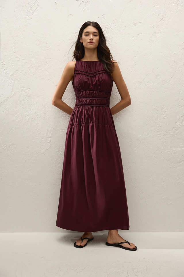Yael Midi Dress Mulberry