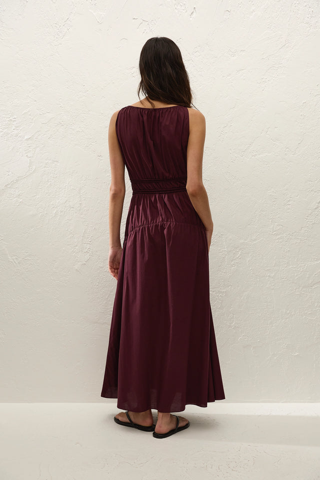 Yael Midi Dress Mulberry - Faithfull the Brand INT Yael Midi Dress Mulberry - Faithfull the Brand INT