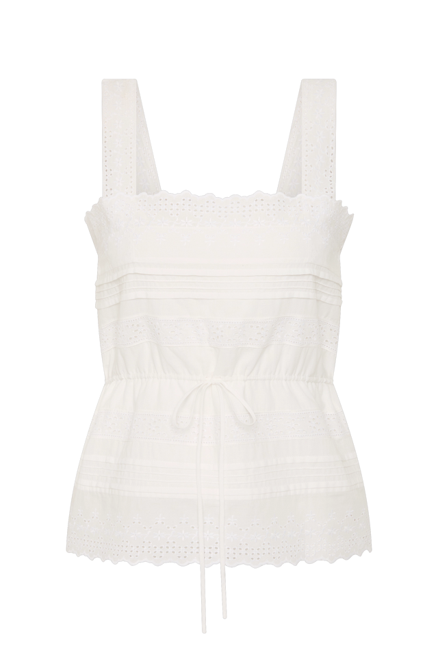 Dalila Top Fernanda Lace Antique White