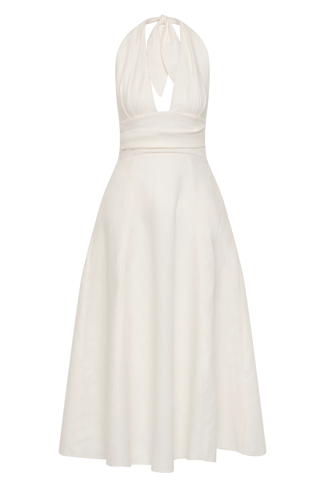 Bianca Midi Dress White - Faithfull the Brand INT Bianca Midi Dress White - Faithfull the Brand INT