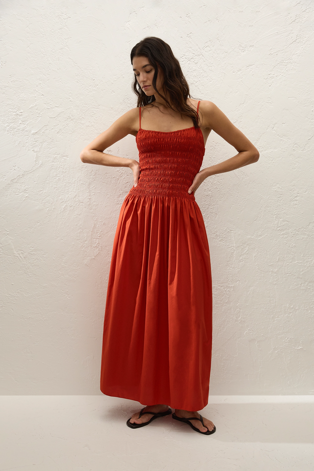 Araceli Maxi Dress Dusty Tomato Araceli Maxi Dress Dusty Tomato