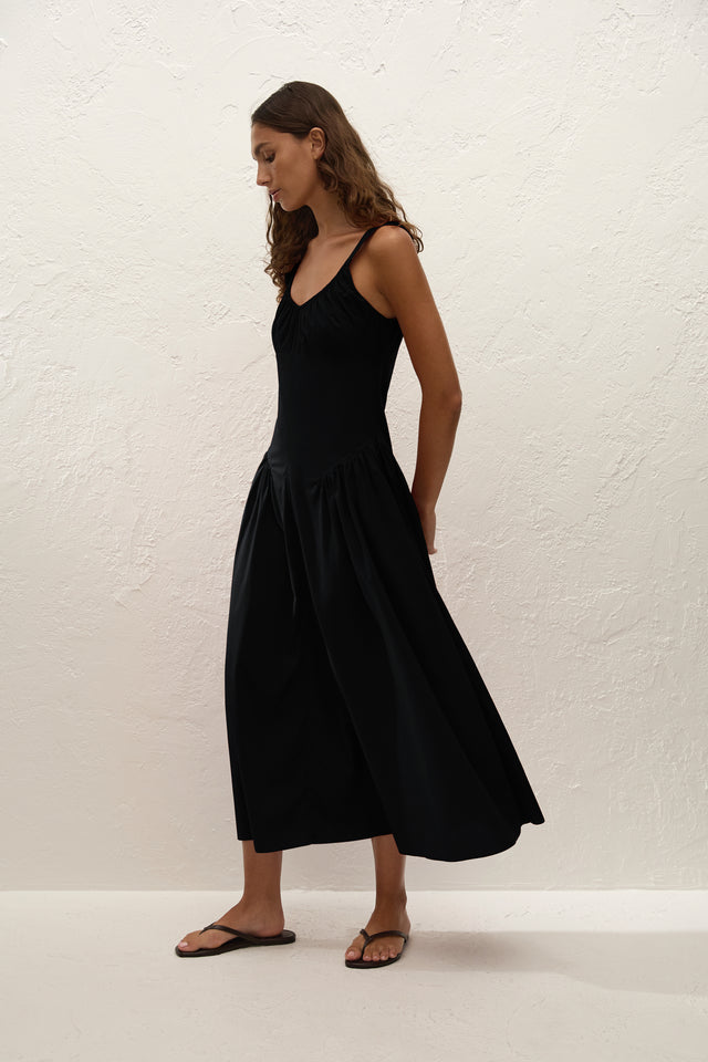 faithfull the brand black dress Hedy Maxi Dress Black