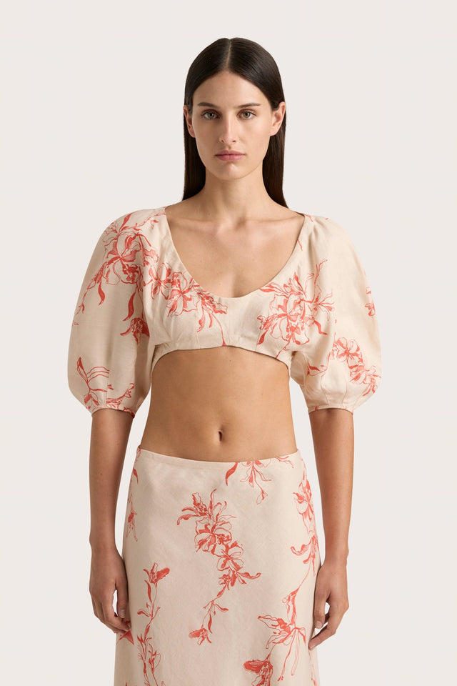 Soleil Top Leilani Vermilion - Final Sale