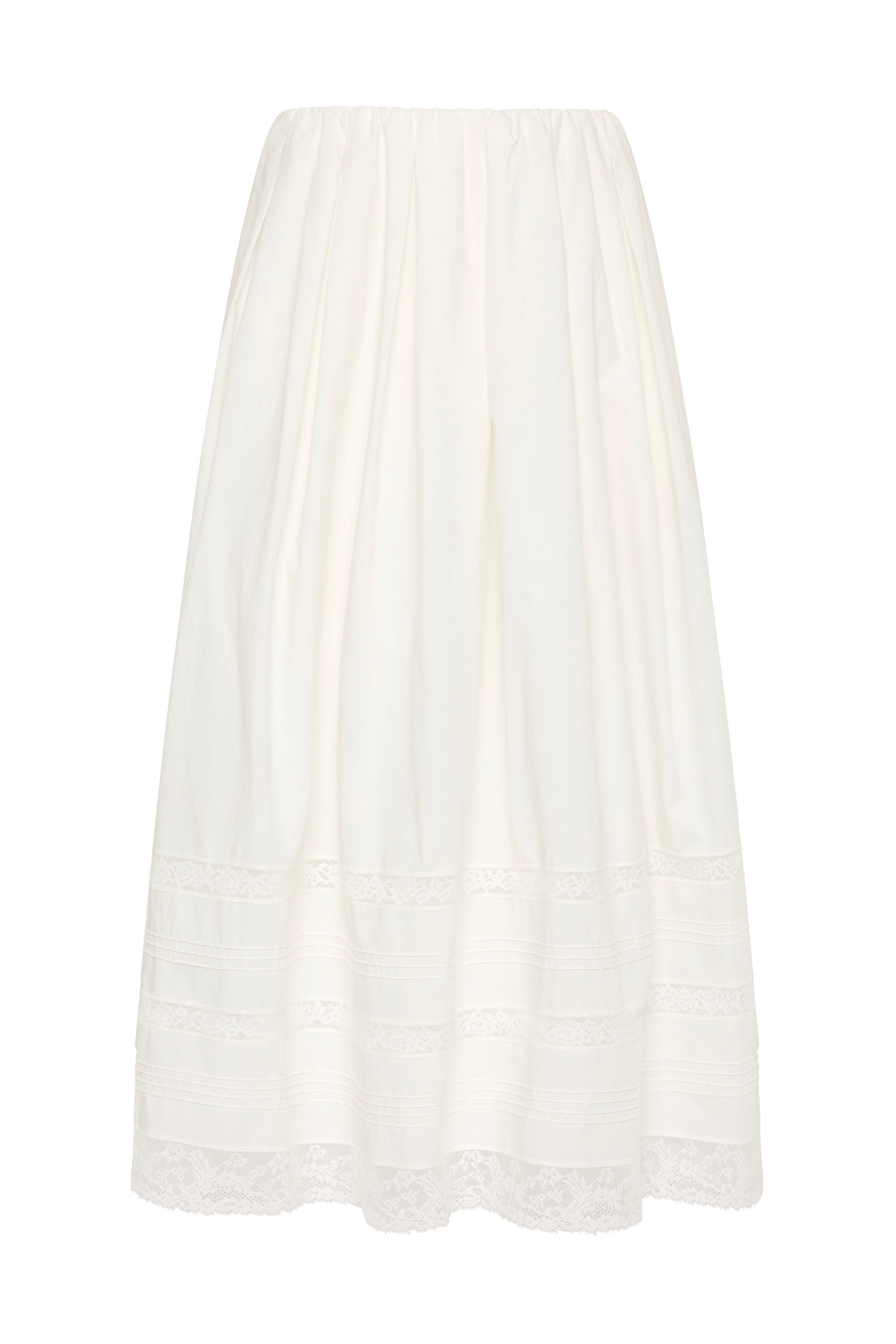 Lyon Midi Skirt Ixora Lace White - Faithfull the Brand INT