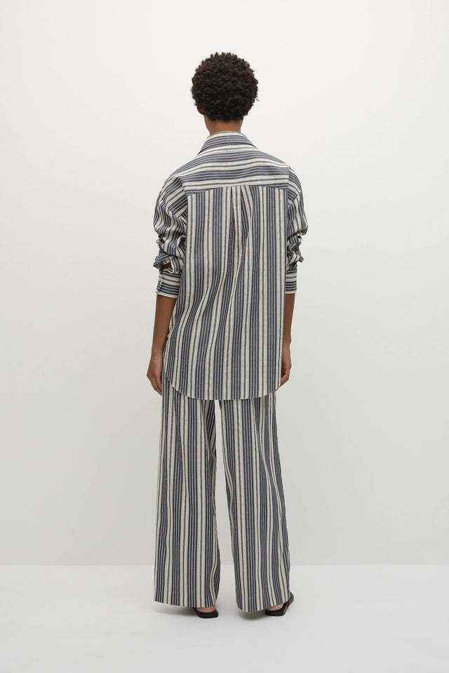 Rena Pant Antique Navy Stripe - Final Sale