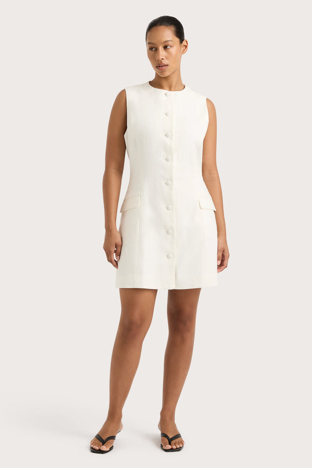 Jane Mini Dress White