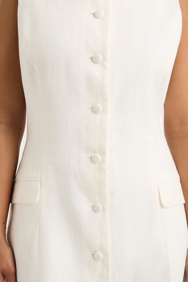 Jane Mini Dress White - Final Sale Faithfull the Brand Jane Mini Dress White - Final Sale Faithfull the Brand