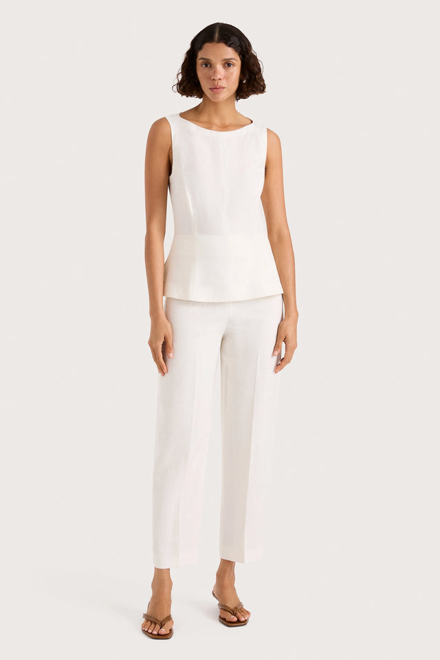 Claudine Pant White