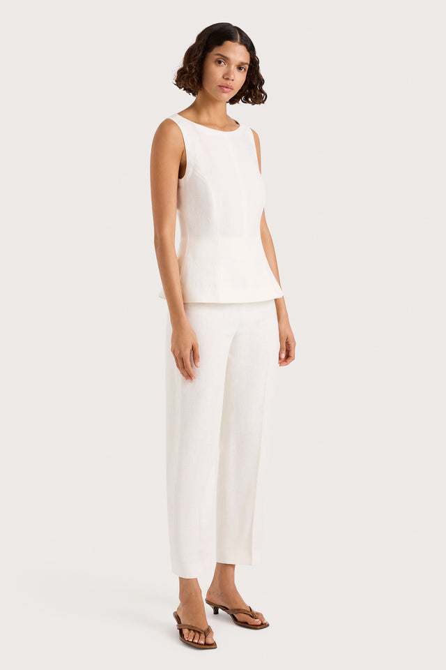 Claudine Pant White