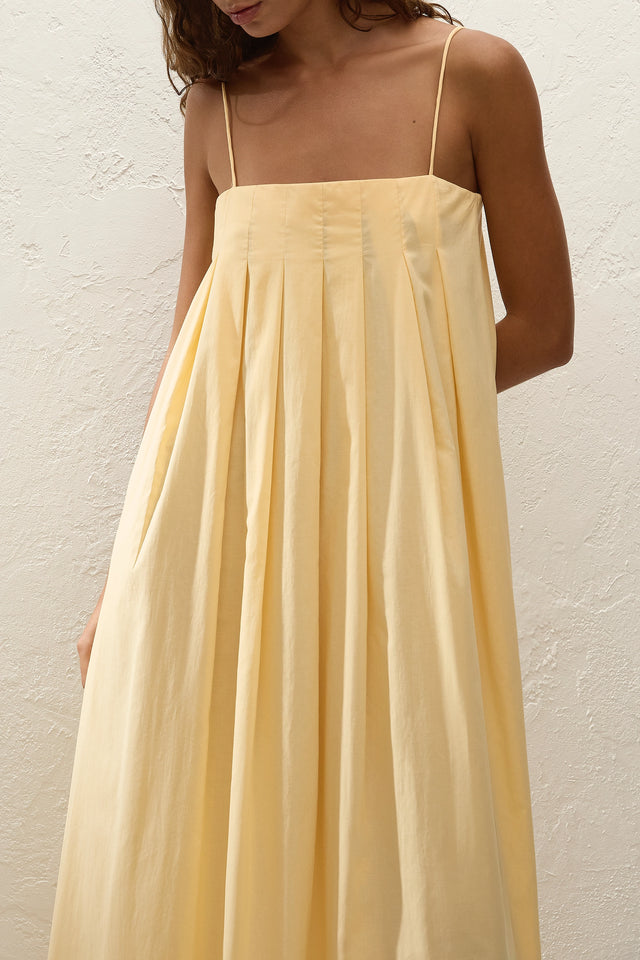 Lopez Midi Dress Banana - Faithfull the Brand INT Lopez Midi Dress Banana - Faithfull the Brand INT