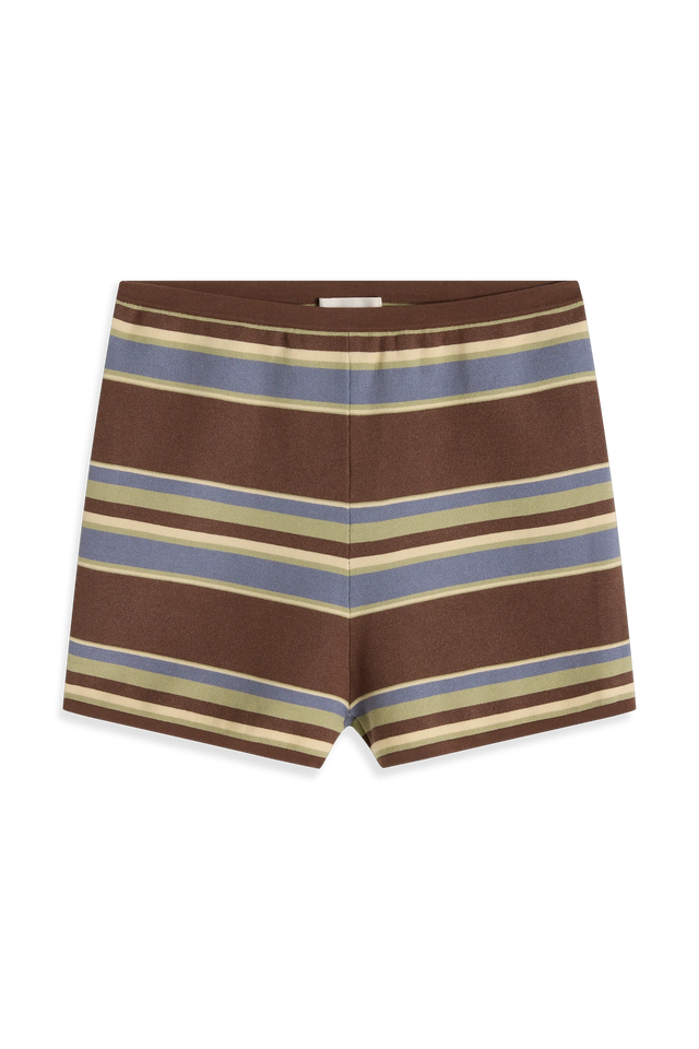 Playa Mini Short La Palma Stripe Carob
