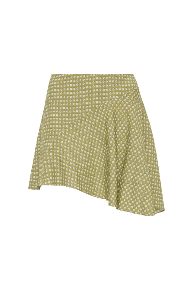 Emalee Mini Skirt Oliander Khaki - Final Sale