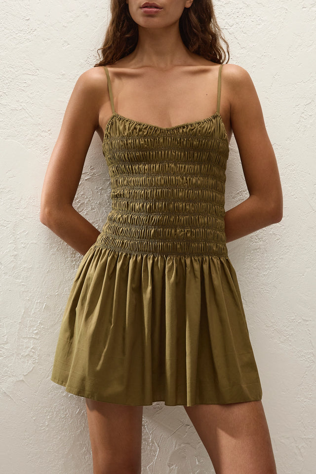 Araceli Mini Dress Olive