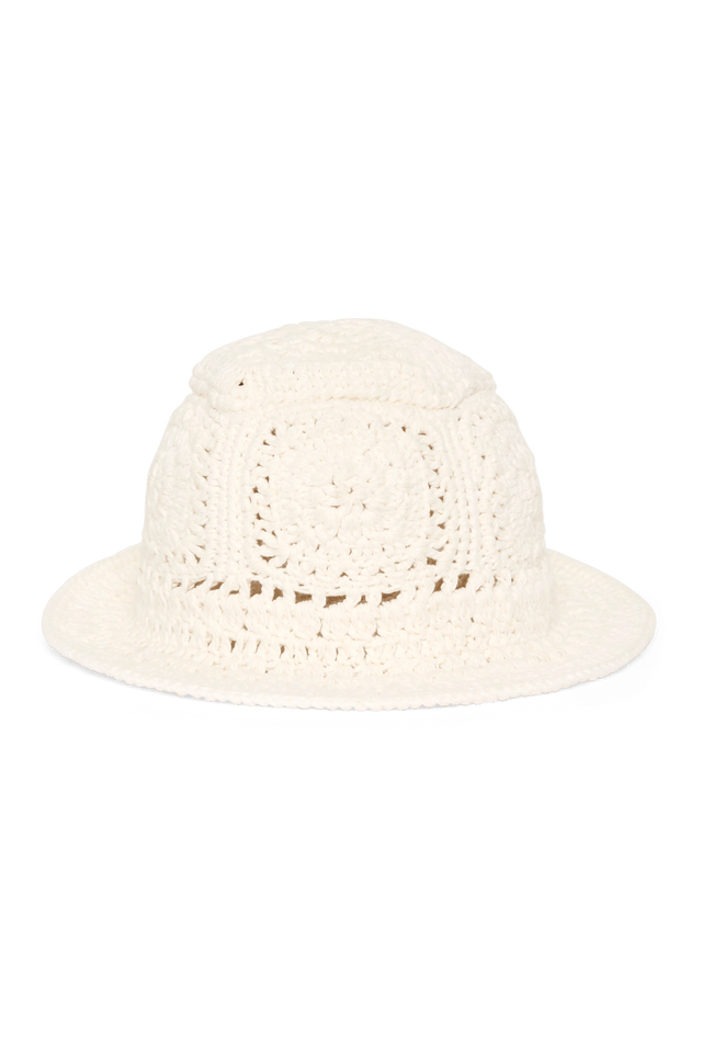 Cala Bianca Crochet Hat Off White