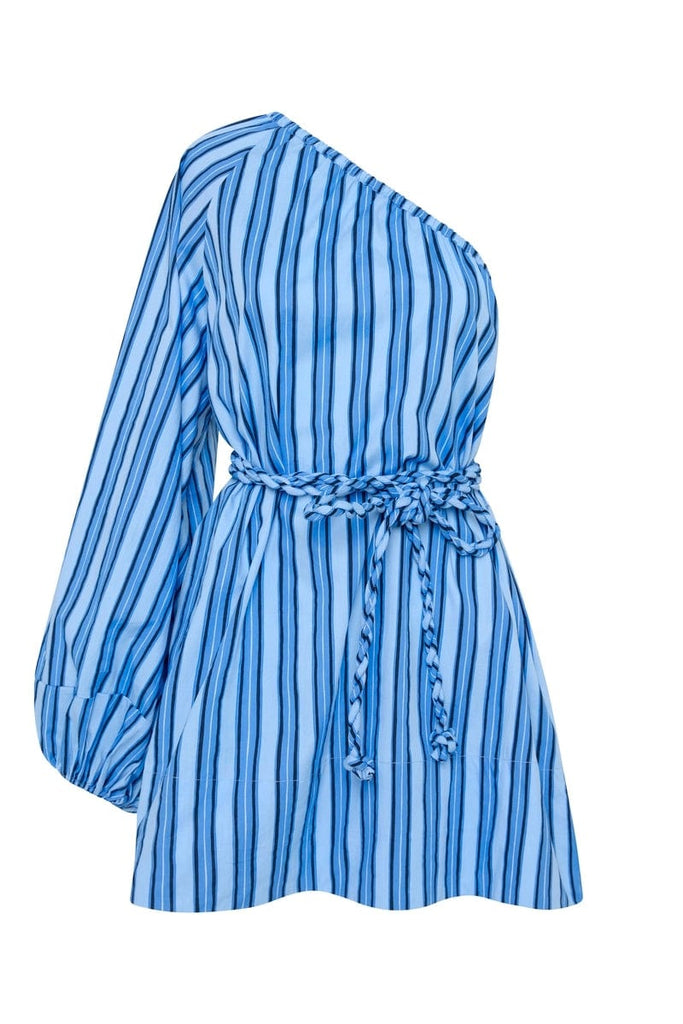 Calia Mini Dress Akaia Stripe Blue - Faithfull the Brand