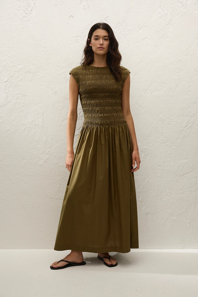 Ale Midi Dress Olive
