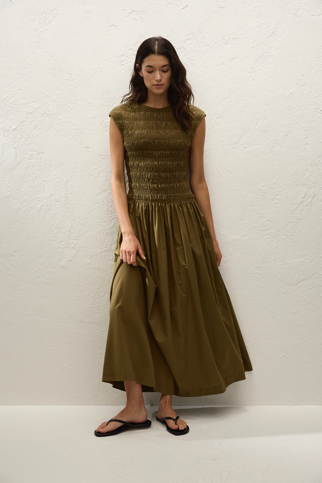 Ale Midi Dress Olive