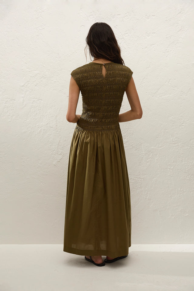 Ale Midi Dress Olive