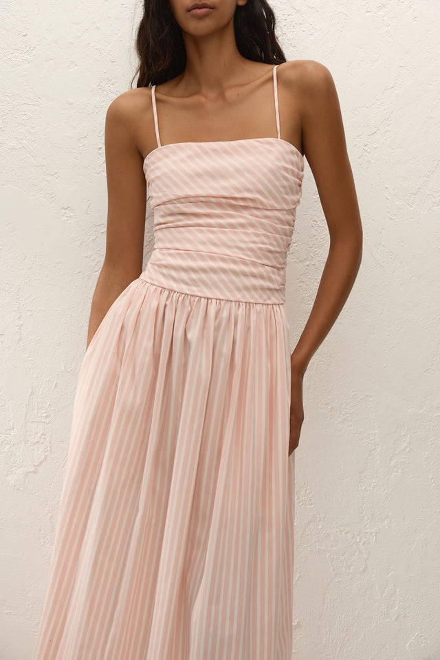 carmen pleated maxi dress Ronny Kobo Carmen Pleated Polka-dot Satin Maxi Dress In Orange