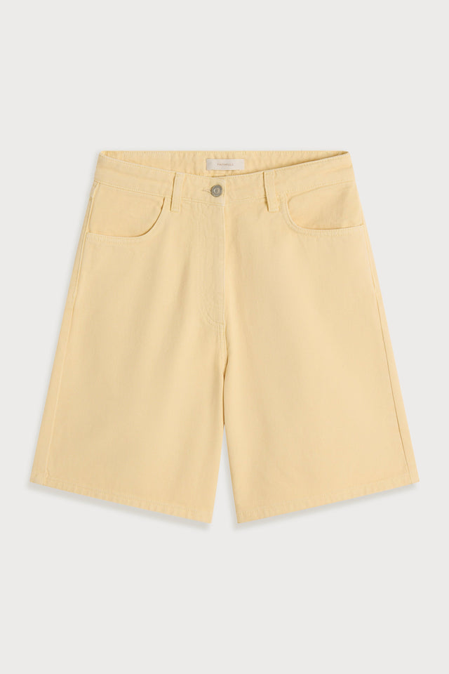 Iris Denim Short Faded Butter