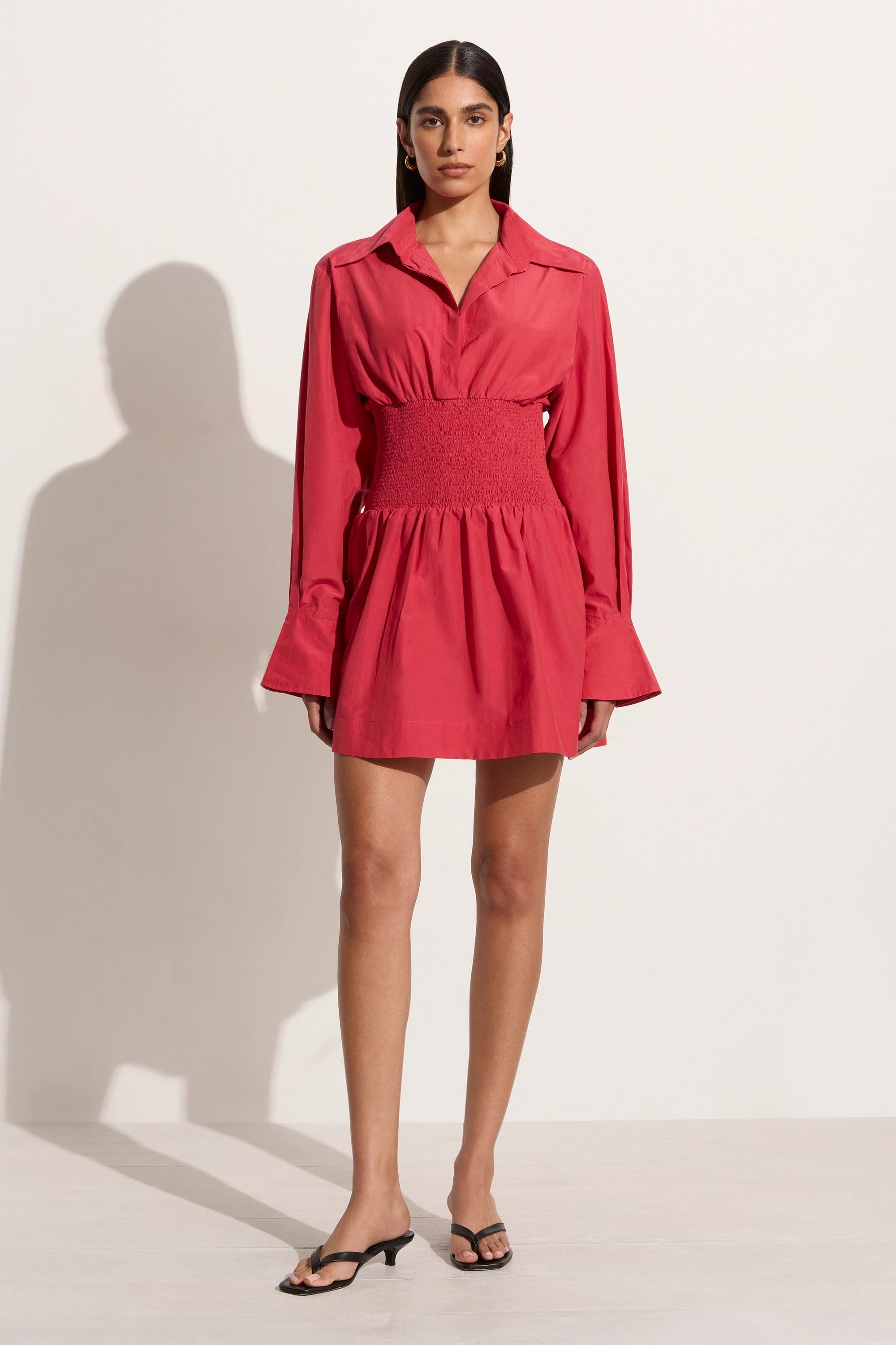 Vitinia Mini Dress Crimson - Faithfull the Brand