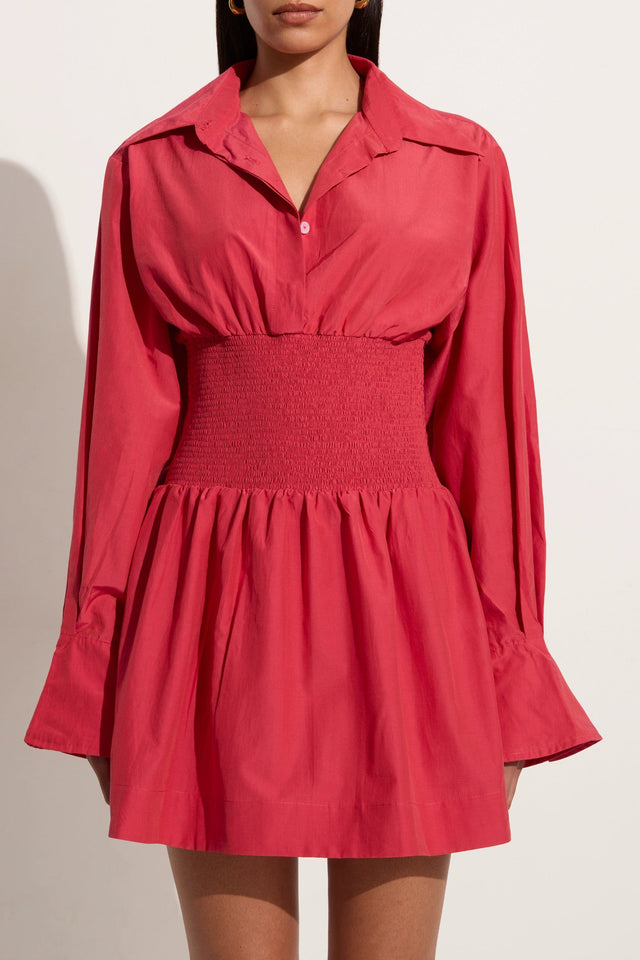 Vitinia Mini Dress Crimson