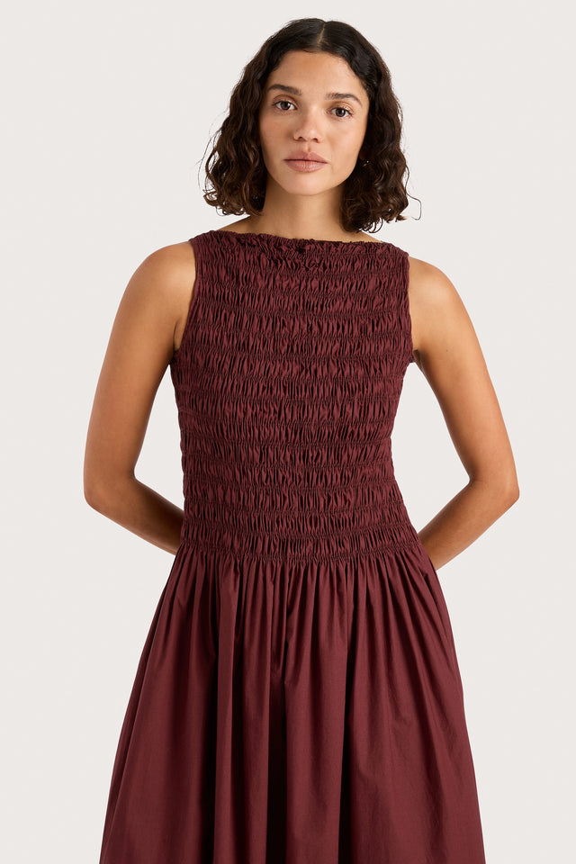 Margot Maxi Dress Bordeaux