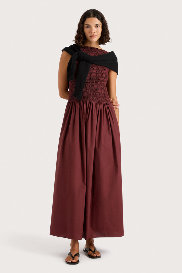 Margot Maxi Dress Bordeaux