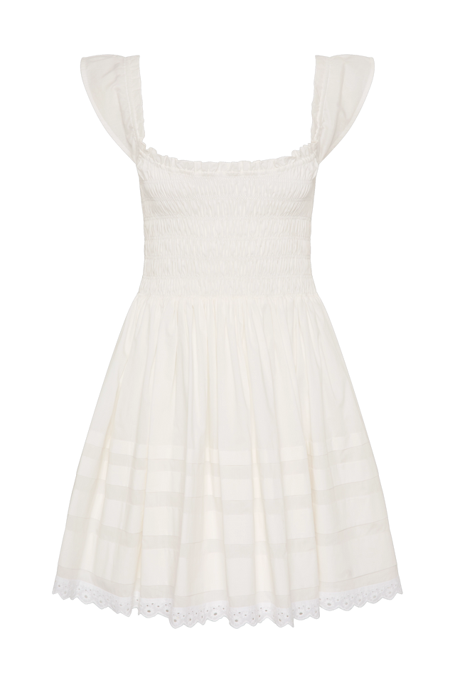 maja mini dress Embroidered cotton mini dress Green For Women