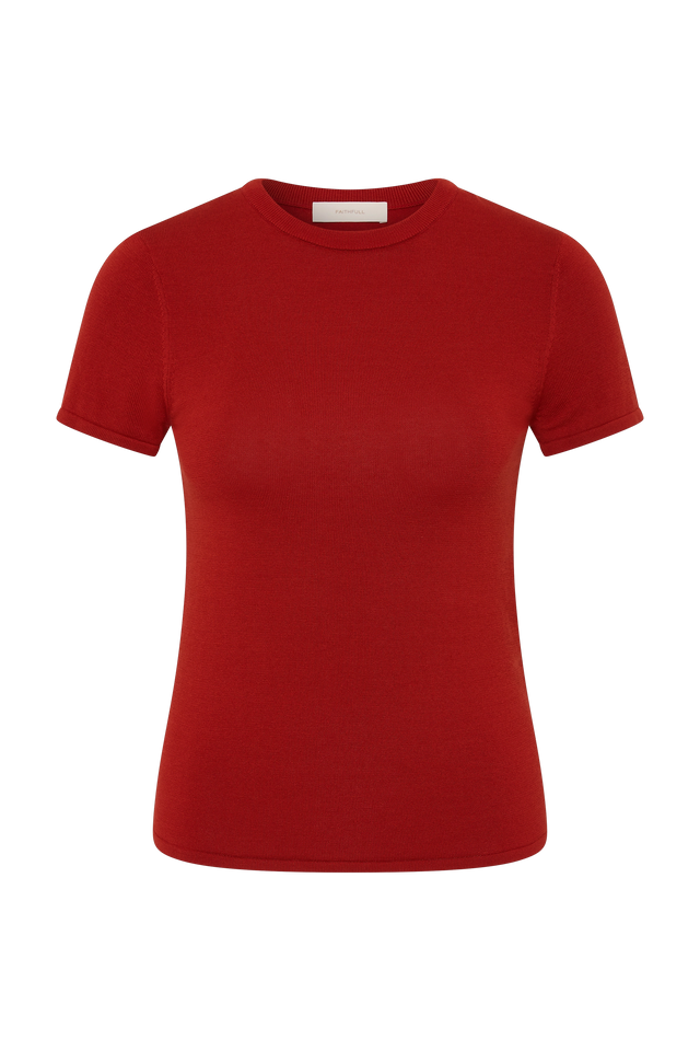 Leandra T-Shirt Red Ochre