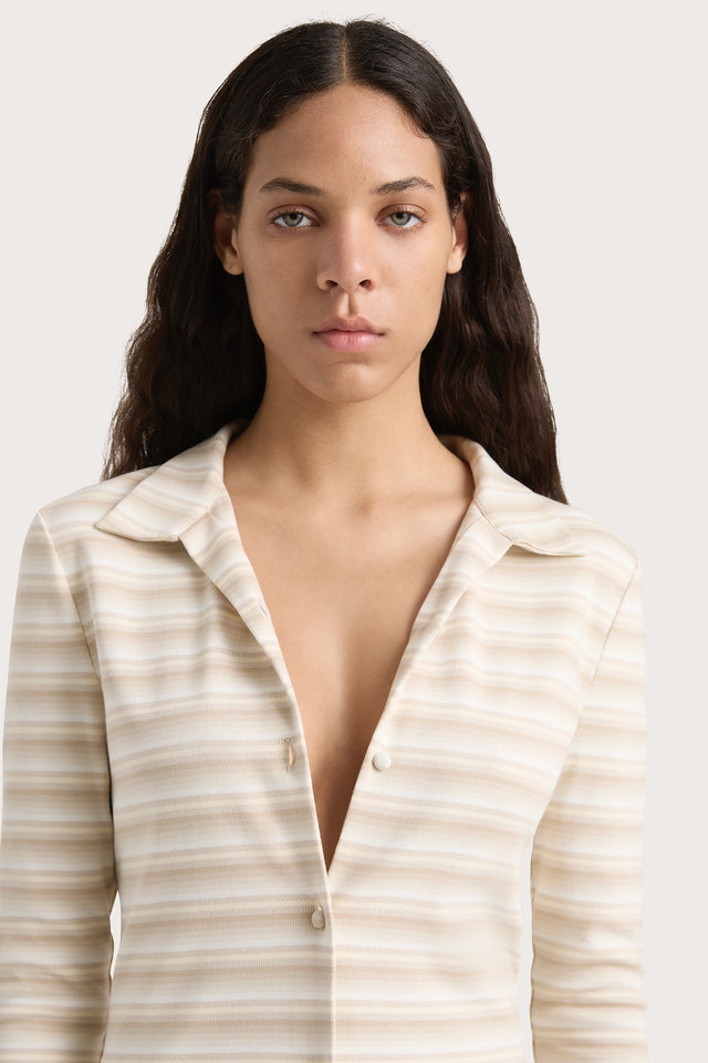 Tiesse Shirt Cream Stripe