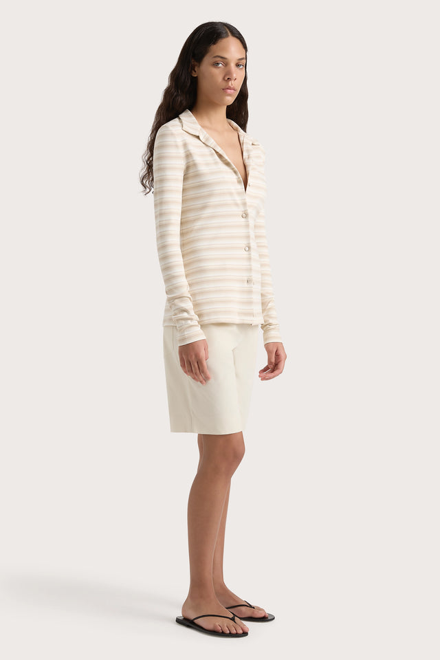 Tiesse Shirt Cream Stripe