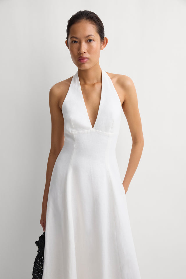 Marais Midi Dress White