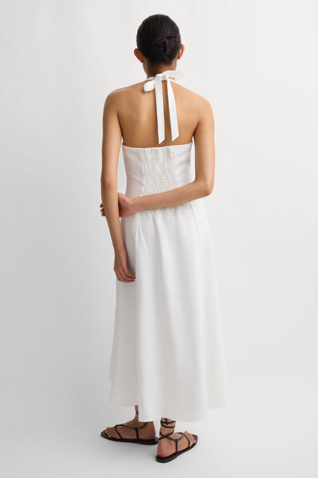 Marais Midi Dress White