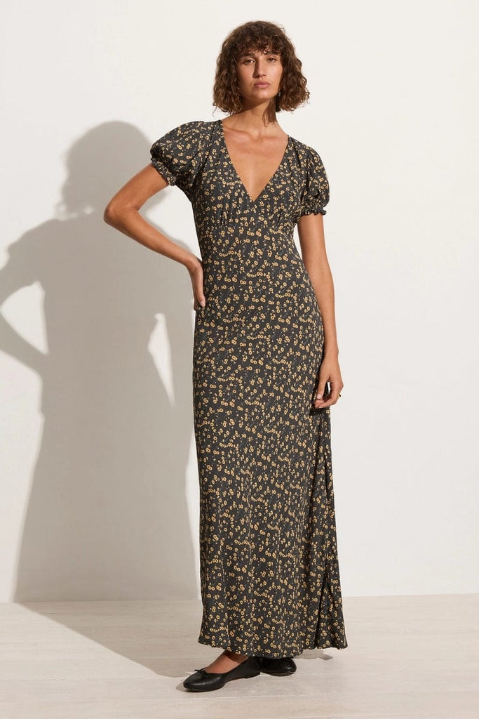 Faithfull The Brand Sorso Linen Midi Dress
