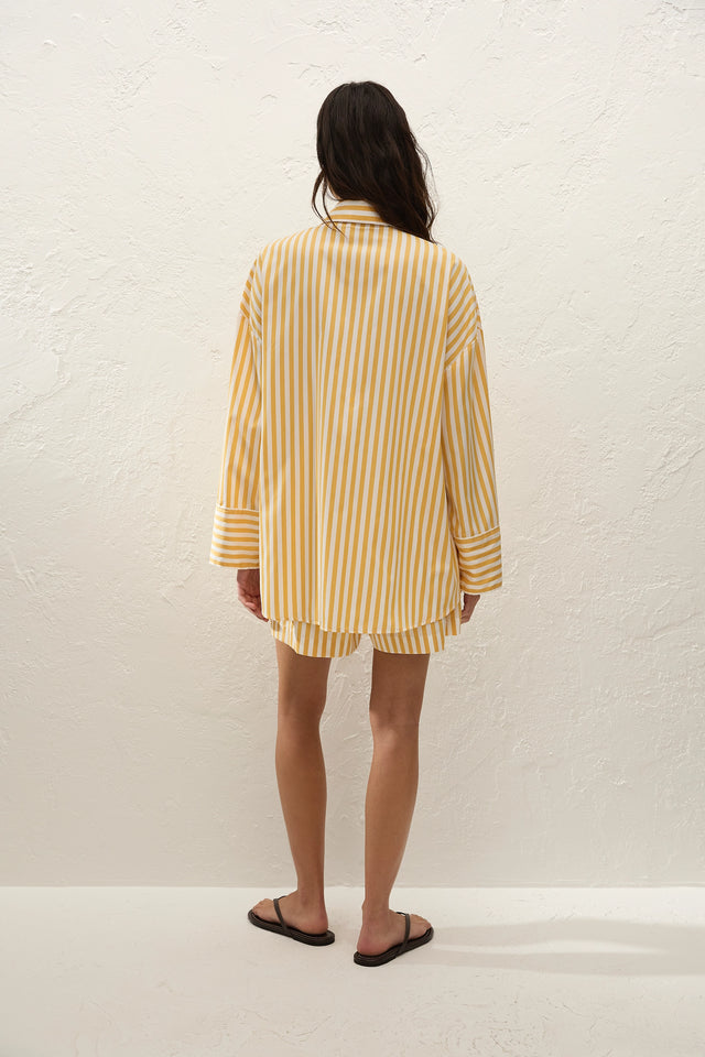 Clemente Short Orozco Stripe Mustard
