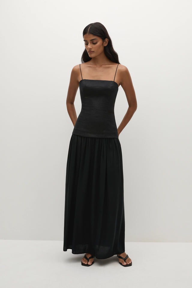 Faithfull | Women's Lenise Maxi Dress Black - Final Sale | XXL Faithfull | Women's Lenise Maxi Dress Black - Final Sale | XXL